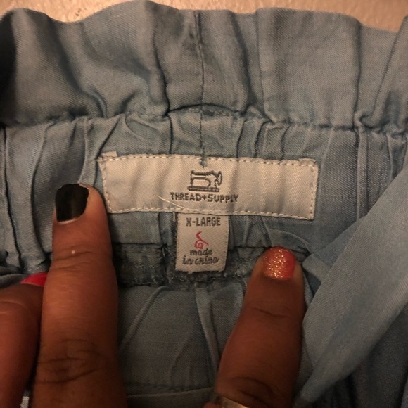 Thread & Supply chambray paper bag waist pants - Picture 5 of 5